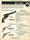 1961 Print Ad of Ruger Blackhawk 44 Magnum Single Action Revolver