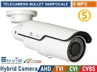 TELECAMERA IBRIDA 4in1 AHD TVI CVI CVBS VARIFOCALE 2,8-12mm 5MP SONY STARVIS