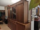 Credenza classica in legno anni 50 con vetrina