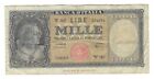 ITALIA REPUBBLICA 1000 LIRE 1949 SOSTITUTIVA W382 CIRCOLATA #PIAZ