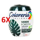 6 X Coloreria Italiana Verde Foresta Colorante Per Tessuti