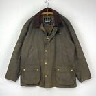 Barbour Ashby Wax Jacket Mens XXL Olive Green Classic Country Outdoor Rain Coat