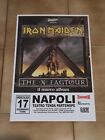 IRON MAIDEN - NAPOLI 17/01/1996 - Locandina Manifesto Promo 70X50- THE X FACTOR