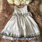 Women’s Prenatal Baby Girl 9-12 Months Dress White Mix Floral Design Bow Detail