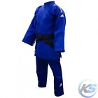 ADIDAS Judogi J730 IJF CHAMPION III SLIM con strisce Italia, Blu