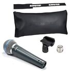 Shure Beta 58A Schwarz dynamisches Gesangsmikrofon mit Supernierencharakteristik