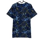 O Neill Lm Blu Navy Fiore Ringrosso Jersey T-Shirt Taglia M