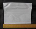 25 x A6 size Documents Enclosed Wallets Pouches 175 x 132 mm Plain Clear Pack A6