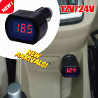 LED Car Auto Battery Voltage Meter Tester Electric Cigarette Lighter Voltmeter