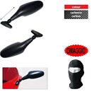 PER DUCATI   888 BIPOSTO  SPECCHIETTI DA CARENA PER MOTO CARBON LOOK+KIT MONTAG