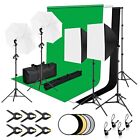 EMART Kit Studio Fotografico, 2,6 m x 3 m Sistema di Supporto per Sfondo (r9Y)