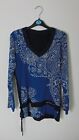 Desigual Langarmshirt Gr. S Longsleeve langärmliges Oberteil Blau Mandala