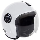 CASCO MOMO BABY WHITE GLOSSY/BLACK. Tg JS