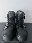 GIUSEPPE ZANOTTI May Leather High Top Trainers Black  Italian EU 43