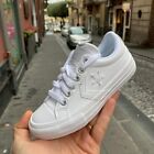 Scarpe bimbo-bimba Converse All Star Star Player bianco per Cerimonie in pelle