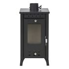 Stufa a legna 8,5 Kw MG 100 Porta con Vetro + Cassetto x Cenere L33xP38,5xH74 cm