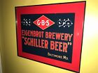 Eigenbrot Brewery Schiller Baltimore Beer Bar Man Cave Advertising Sign