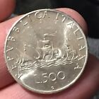 500 Lire 1960 Caravelle Argento Repubblica Italiana