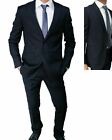 abito uomo slim fit 48 blu da cerimonia completo satoriale elegante classico