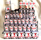 Playmobil 30 Caballeros tEMPLARIOS PERSONALIZZATI 3666 CASTELLO CAVALIERE MAL...