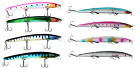 Kit 8 Long Jerk Spinning Spigola Serra Barracuda Pesca Mare Artificiale TUPS