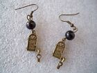 ORECCHINI PENDENTE CHARM COLOR BRONZO ANTICO HOME SWEET HOME EARRINGS