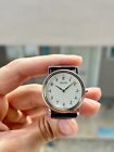 NOS Ultra Thin Credor 7770-6030 Quartz 31mm Breguet Numerals 18kt Gold Bezel