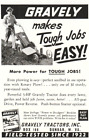 Print Ad VTG 1958 Gravely Tractor