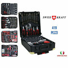 VALIGETTA ATTREZZI TROLLEY SWISS KRAFT 419 PEZZI UTENSILI PROFESSIONALI 2021