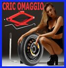 Ruotino Seat Ibiza 15" Ruota di Scorta  kit Cric Chiave Crick per Auto REGALO