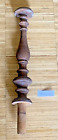 Antico frammento di Candeliere  Candelabro tornito in legno U4011