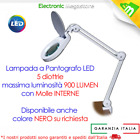 Lampada Lavoro Lente Ingrandimento 5 Diottrie Luce 60 LED Estetista Modellismo