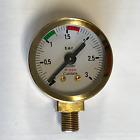 Pavoni Pressure Gauge Brass/Gold for Professional / Europiccola upgrade (453042)