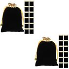 2 Pack Velvet Bag Small Drawstring Bags Gift Pouches Jewelry Tips