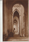 WINCHESTER - THE CATHEDRAL  SIDE AISLE  B&W  POSTCARD