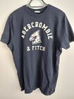 ABERCROMBIE & FITCH  MENS  XXL  2XL  NAVY  T SHIRT   GOOD USED CONDITION