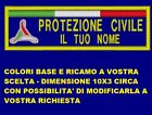 Toppa patch nome nomi scratch protezione civile  collezionismo