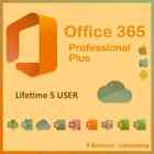 Microsoft Office 365  Pro Plus 5 Geräte WIN/MAC  Lebenslanger Account