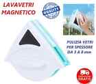 LAVAVETRI MAGNETICO PROFESSIONALE PULISCI FINESTRE E VETRINE CON DOPPIA CALAMITA