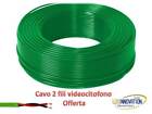 matassa 100 mt CAVO PER VIDEOCITOFONO 2x1 TWISTATO URMET BTICINO BIPOLARE RAME