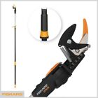 FISKARS UP86 SVETTATOIO FORBICIONE + SEGHETTO POTATURA TELESCOPICA GIARDINO