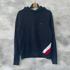 TOMMY HILFIGER Felpa con Cappuccio Vintage Blu Scuro mini Logo da Uomo Taglia S