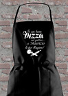 GREMBIULE DA CUCINA BIANCO NERO PERSONALIZZATO CON FRASE PIZZA IDEA REGALO UNICO