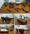 Lotto Stock 10 paia OCCHIALI usati VINTAGE Giorgio Armani Ray-Ban Police e altri