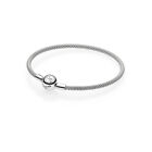 Bracciale Pandora Rigido Moments Con maglia Mesh Bracelet 596543 Argento Nuovo