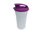 TUPPERWARE Allegra Dressingbecher 450ml  1x Weiss Deckel Brombeere Neuware