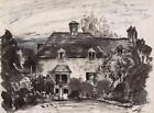 ROBERT KIRKLAND JAMIESON Watercolour Painting COUNTRY HOUSE LANDSCAPE c1930