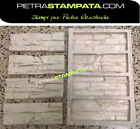 STAMPO FINTA PIETRA RICOSTRUITA RIVESTIMENTO GESSO CEMENTO RUBBER STONE MOLD