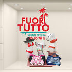 VSD0593 Wall Stickers Vetrofanie Saldi estivi Fuori tutto surf 60x60 cm