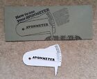 1968 Avonmeter ~ Vintage Tyre Tread Gauge for Avon Tyres With Instructions